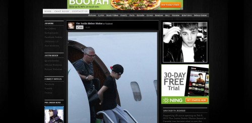 Justin Bieber Arriving in Australia for the MY World Tour