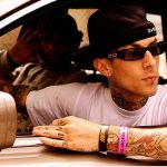 Travis Barker in Car