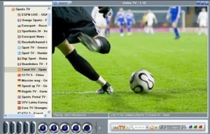 screenshot of live tv pc from satellte